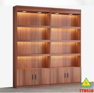 TỦ TRƯNG BÀY SẢN PHẨM GỖ MDF CAO CẤP MẪU TTB518 - NỘI THẤT LẮP RÁP VIENDONGADV