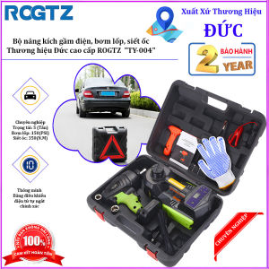 Bộ nâng kích gầm điện kiêm máy bơm lốp và máy siết ốc ô tô đa năng 3 trong 1 ROGTZ TY-004
