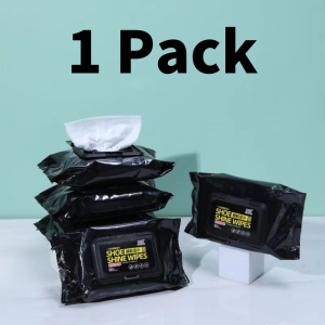 80pcs Shoe Cleaning Disposable Wet Tissue Quick Shine Wipes White Shoes Sneakers Care Towel Portable Travel Pack