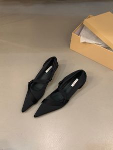 Thin Heel Cat Heel Pointed Red Single Shoe Womens Shoes 2024 Summer Temperament Black Spring and Autumn High Heels