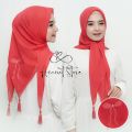Hijab Segi Empat Paris Tasel Bordir Motif Pita /Kerudung Coquette Paris Pita / kerudung Ribbon. 