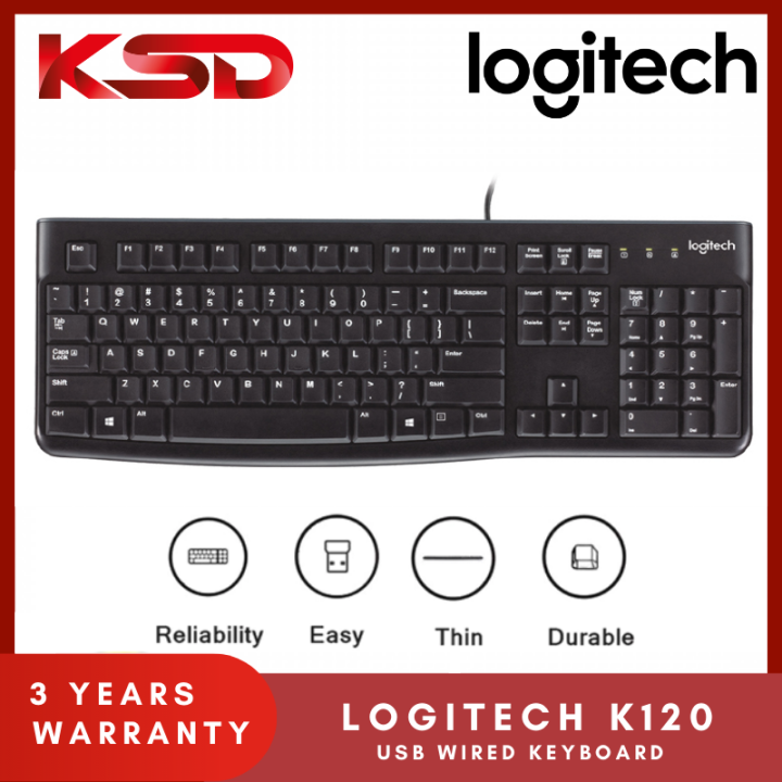 Logitech K120 / MK120 USB Keyboard ( Original Logitech Malaysia Stock ...