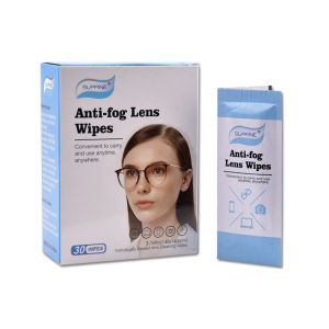 30Pcs Portable Wiping Papers Anti Fog Lens Wipes Glasses Wiping Paper Grease-Removing Computer Screen Wipes With Eyegl
