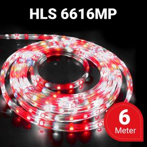 Lampu Strip Outdoor LED 2835 Merah-Putih + Adaptor 220V / Lampu Hias Anti Air LED 3528 Strip 17 Agustus