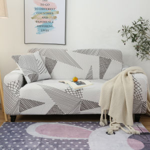 1/2/3/4 Seater Elastic Sofa Cover Printed Stretchable Slipcover Sofa Chair Protection Dustproof Modern Decor for Living Room Regular Sectional Corner L-shape Sofa