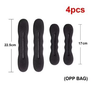 Sponge Hair Styling Tool Plastic Loop Curly Hair Maker Hair Scrunchie Headband Twist Donut Bun Curler Hairband