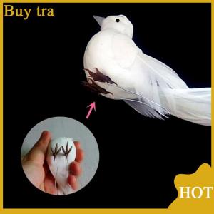 [Buytra] Chim Bồ Câu Trắng lông bọt nhân tạo người yêu Hòa Bình chim bồ câu chim nhà vườn trang trí đám cưới giả chim mô hình XMAS cây đạo cụ