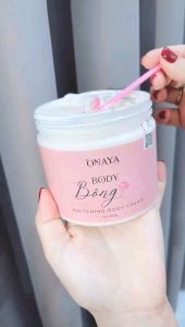 Kem Body Bông ONAYA _ Dưỡng Trắng Da Thấm Nhanh Mịn Mướt (Mua Kem Tặng Son)