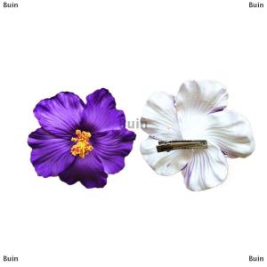 [COD] Buin Hawaiian Colorful Flower Hair Clip For Women Girls Romantic Bohemian Flower Side Bangs Clip BB Hair Clips Hair Accessories