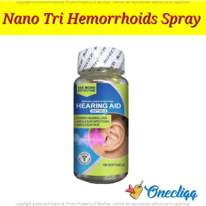 Hearing Aid Softgel l Enhance Earing Problems l For Better communication l Heal Ear Infections l 1 Bottle - 100 Softgels