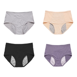 Washable Leakproof Ladies Underwear Full Coverage Panties Briefs for Comfort and Breathability During Menstrual Periods