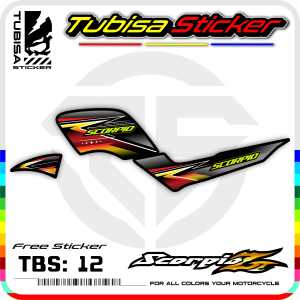 Striping List Variasi Yamaha Scorpio - Stiker Striping Motor Scorpio. TBS.12
