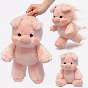 Cute Soft Pig Run Fast Stuffed Animal Plush Pillow Emotional Support Cute Stuffed Animals Plush 45cm Stuffed Toys Creative Gifts2026