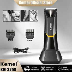 KEMEI KM-3208 Electric Groin Body Hair Removal For Men Women Ball Shaver Body Groomer Beard Grooming Washable Rechargeable Hair Removal