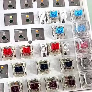 (HD1)Mechanical Keyboard Switch Linear Tactile Silent Switches 110pcs 2 Pin Manual Lubrication Customized Gaming DIY Modding Blue Black Brown Red