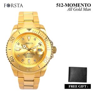 Forsta 512 Momento All Gold - Pria / Wanita / Couple - Jam Tangan Kesehatan