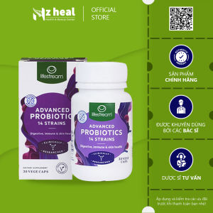Viên uống men vi sinh 14 chủng Lifestream Advanced Probiotic New Zealand 30v