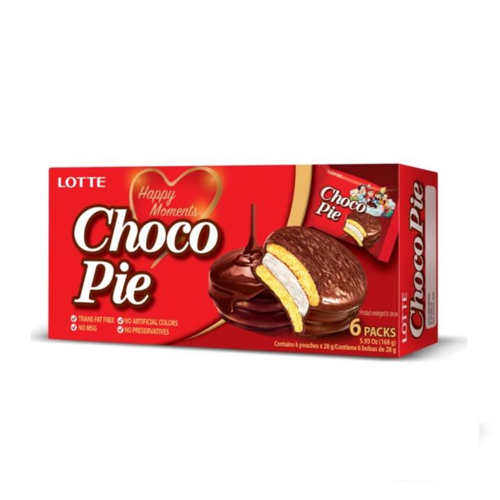 Lotte Choco Pie (6 Pieces) Chocolate Alibaba Choco Cake - Lazada