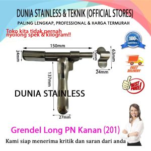 Grendel Long PN 201 Kanan aksesoris pintu