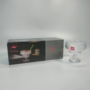 3-Piece Clear Glass Dessert Cups – 230Ml Thick Glass For Ice Cream And Halo-Halo
