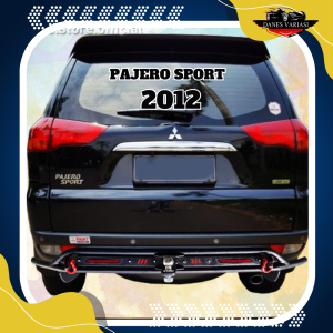 TOWING BELAKANG BESI Rear Bumper Guard ALL NEW PAJERO SPORT 2012 / 2016 / 2021 - SEVENCODE COBRA - Aksesories Mobil Bisa COD