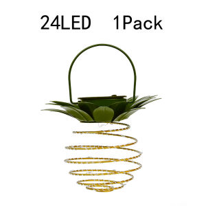 Solar Pineapple Lamp Led Copper Wire String Light Outdoor Waterproof Decorative Chandelier