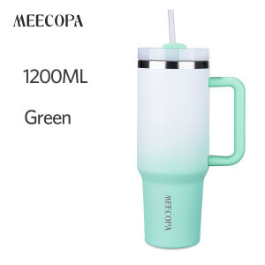 MEECOPA Stainless Steel Tumbler 1200ML/40oz Large Capacity Vacuum Insulated Cup Thermal Flask Water Bottle With Handle