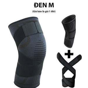 [Bán theo đôi]Đai xỏ bảo vệ đầu gối khớp gối đá banh tập thể thao gym có dây trợ lực DG9