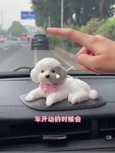 Thực tế Chó bông Đồ chơi squishy mềm TPR căng thẳng sốt ruột giải tỏa đồ chơi dễ thương con chó con trang trí cho hộp giữa xe ô tô & Countertop trang trí
