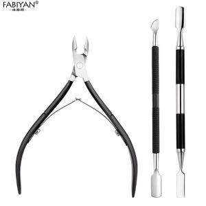 Stainless Steel Cuticle Nipper Black Dead Skin Cutter Nail Art Clipper Manicure Pedicure Tool