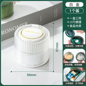 HKStorage Hộp Thuốc Nhỏ Máy Cắt Thuốc Cầm Tay Mài Phân Chia Viên Ba Bữa Một Ngày Hộp Phân Phối Thuốc