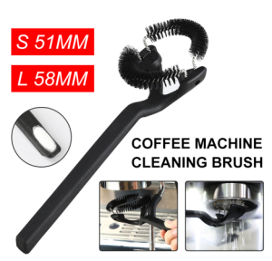 Coffee Machine Cleaning Brush Nylon Espresso Machine Brush Detachable Brush Head for Coffee Grinder and Espresso Cleaning