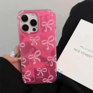 Free Match-Case hp SAMSUNG A55 5G A35 A54 A05S A05 A15 A14 A13 A52 A04S A03S A04E A10 A10S A11 A12 A20 A30 A20S M23 M12 A02S Luxury Ripple Luster Rose Red Bowknot Hard Case