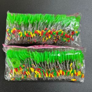 SERAPHYXO 600pcs Chống trượt 600 cái 100 nhóm Phao cao su Phao bóng Đậu nổi câu cá Phụ Kiện Câu Cá Chép Phao hình bầu dục Đậu không gian câu cá Đậu cá Đậu nổi