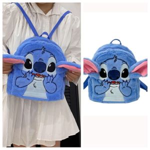 ANGY  อะนิเมะ กระเป๋าเป้สะพายหลังตุ๊กตาตะเข็บ สายคล้องไหล่ปรับได้ ซิปมีซิป กระเป๋าเป้สะพายหลังผ้าพลัฌ แบบพกพาได้ ของเล่นตุ๊กตาผ้า ตุ๊กตายัดไส้ สาวๆ