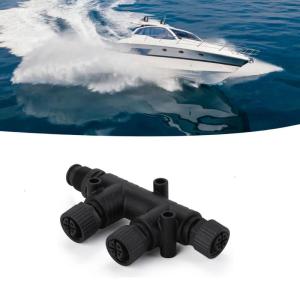 Replacement T Connector 4 Port M12 Thread for NMEA 2000 Networks T-Connector Universal Multi Port Connector