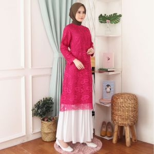 Atasan Kebaya Modern Tunik Brukat BUSUI Pesta Kondangan Jumbo XL