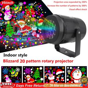 16 Patterns Christmas LED Projector Lights / Snowflake LED Light Moving Snow Laser ProjectorOutdoor Waterproof Snowflake Projection Landscape Lamp Holiday Party Bar X-mas Decor