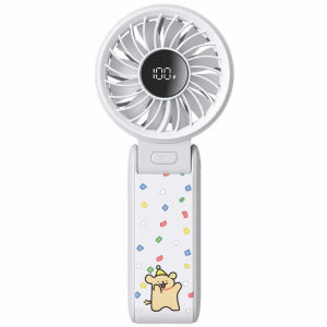 Handheld Fan Life7 Portable Mini Foldable Fans with LED Display for Travel Desk Neck Gift