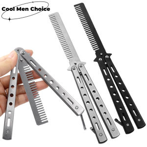 Stainless Steel Folding Butterfly Comb Salon Butterfly Folding Comb Hair Styling Tool