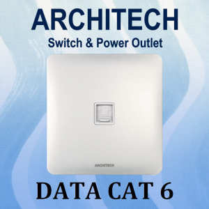 ARCHITECH INFINITY A63-E01 WHITE Stop Kontak/OUTLET/JACK Telepon