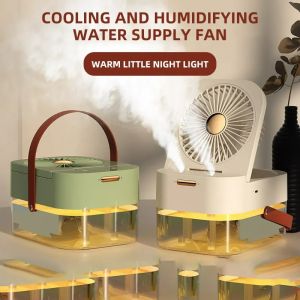 Kipas Angin AC Mini Portable Coolingfan Lipat Penyejuk  Udara Dan Pendingin Ruagan Super Dingin Tahan Lama Air Cooler Electrik Humidifier With Remote Control
