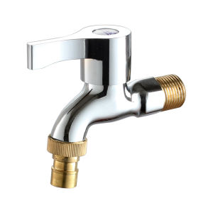 ก๊อกน้ำน้ำเย็นแบบเดี่ยวแตะสำหรับห้องครัวซักรีดเครื่องซักผ้าG1/2ด้าย