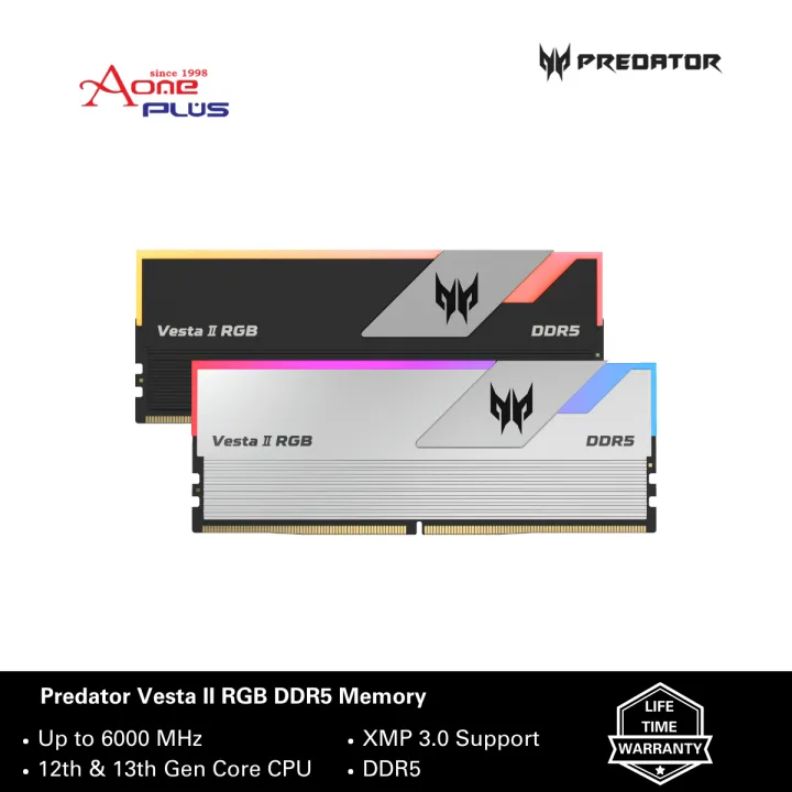 （AONE PLUS SS2) Acer Predator Vesta II DDR5 RGB RAM 32GB