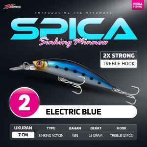 Lure Minnow Casting Hayumake SPICA Sinking Lure