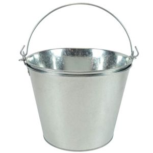 Galvanized Metal Ice Bucket Pails Cooler for Beer Wine Champagne Table Centerpieces
