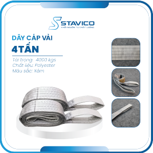 Dây cáp vải cẩu hàng 4 tấn hệ số 5:1