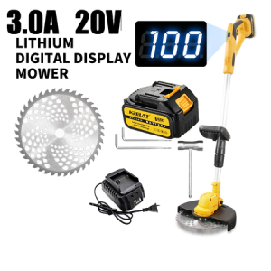 KEELAT 20V Grass Cutter Cordless Lawn Mower Garden tool Lawnmower portable Brushless Grass Trimmer