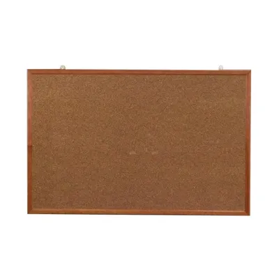 [Bundle Set] 60x90 CORKBOARD WITH WOODEN FRAME + 1 box of colour round push pin