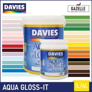Davies Aqua Gloss It Water Based Quick Dry Enamel 1L / 4L